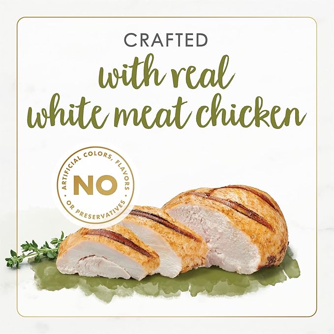 Purina Fancy Feast Wet Cat Food Gourmet Naturals White Meat Chicken Recipe in Wet Cat Food Gravy - (Pack of 12) 3 oz. Cans