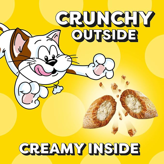 Temptations Cat Treats, Classic Crunchy and Soft Cat Treats, Creamy Dairy Flavor, 6.3 oz. Pouch (Pack of 10)