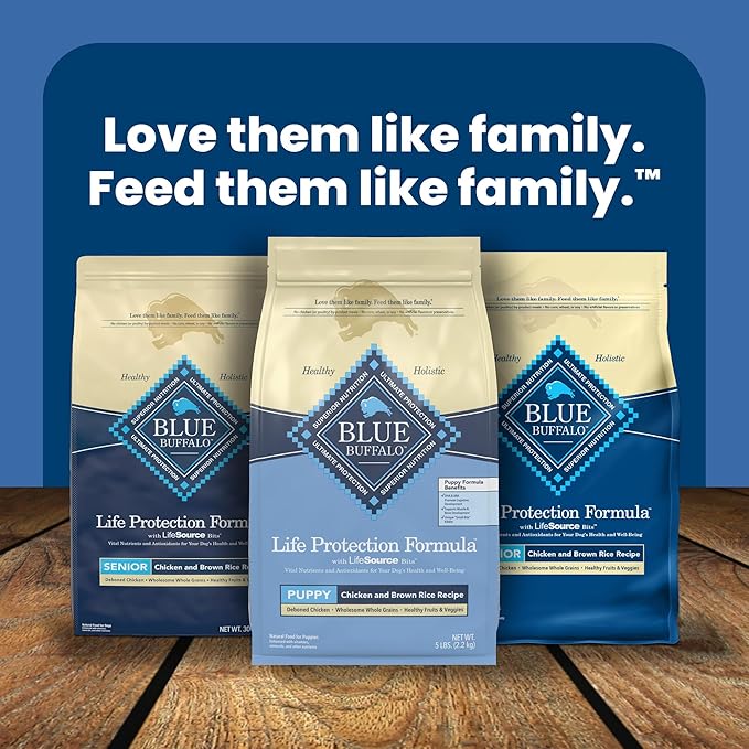 Blue Buffalo Life Protection Formula Puppy Dry Dog Food with DHA and ARA, Made with Natural Ingredients, Chicken & Brown Rice Recipe, 30-lb Bag