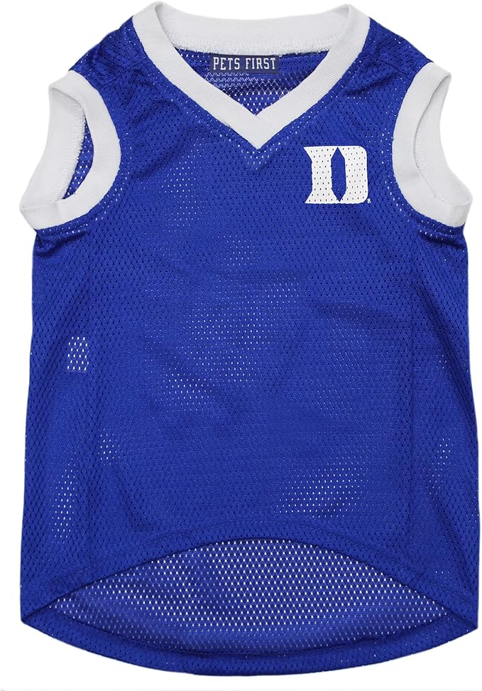 Pets First NCAA Basketball Pet Jersey Duke Blue Devils Dog Jersey, Large