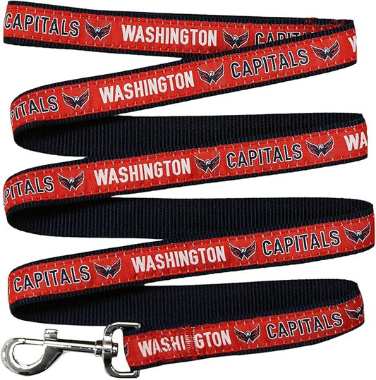 Pets First NHL Washington Capitals Leash for Dogs & Cats, Medium. - Walk Cute & Stylish! The Ultimate Hockey Fan Leash!, 4 ft Long x 0.62 in Width, CAP-3031-MD