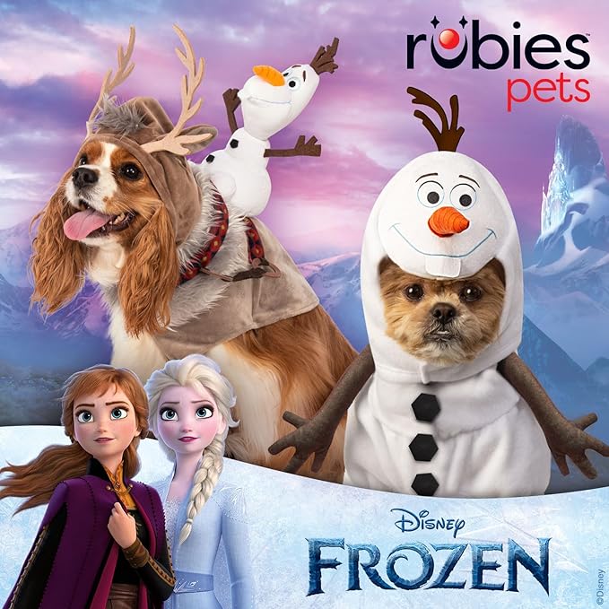 Disney Frozen: Olaf Pet Costume for For Dogs or Cats by Rubies, Large