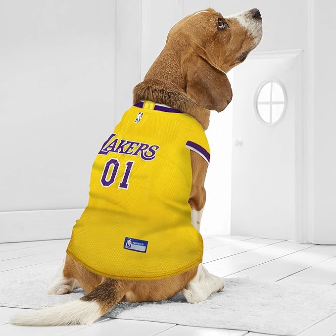 Pets First NBA Los Angeles Lakers Dog Jersey, X-Large - Tank Top Basketball Pet Jersey (Pack of 2)