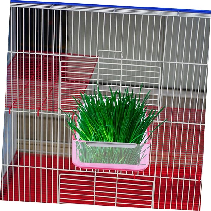 Yardwe Cage Food Bowl Pet Feeder Bird Cage Food Bowl Pet Basin Fine Workmanship