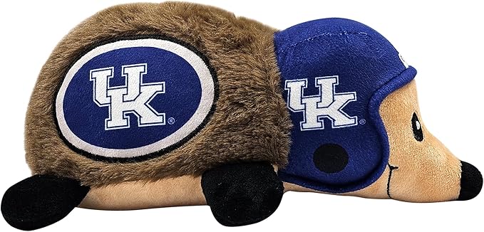 NCAA Kentucky Wildcats Plush Hedgehog Toy for Dogs & Cats, Cool Soft Pet Toy for Fun and Interactive Play, Dog Chew Toy with Squeaker, Licensed Hot Pet Toy