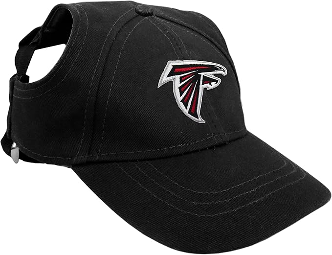 Littlearth NFL Atlanta Falcons Pet Baseball Hat, Team Color, X-Large