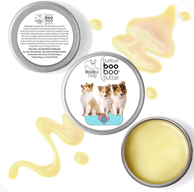 The Blissful Dog 4 oz TIN Shetland Sheepdog Booboo Butter