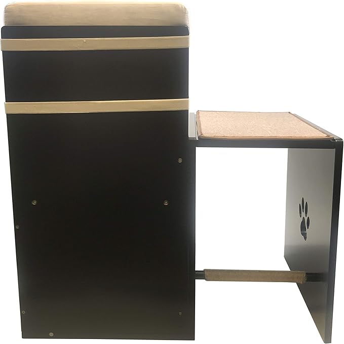 Penn-Plax Cat Walk Furniture: Love Seat Bench & Play Hide for Pets | Great Addition to Any Modern Home with a Contemporary Look