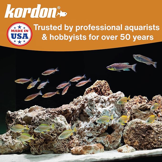 Kordon AmQuel Plus Aquarium Water Conditioner - Instantly Detoxifies Ammonia, Nitrite, Nitrate, and Chlorine Remover for Freshwater & Saltwater Aquariums, 16 Ounces (Pack of 2)