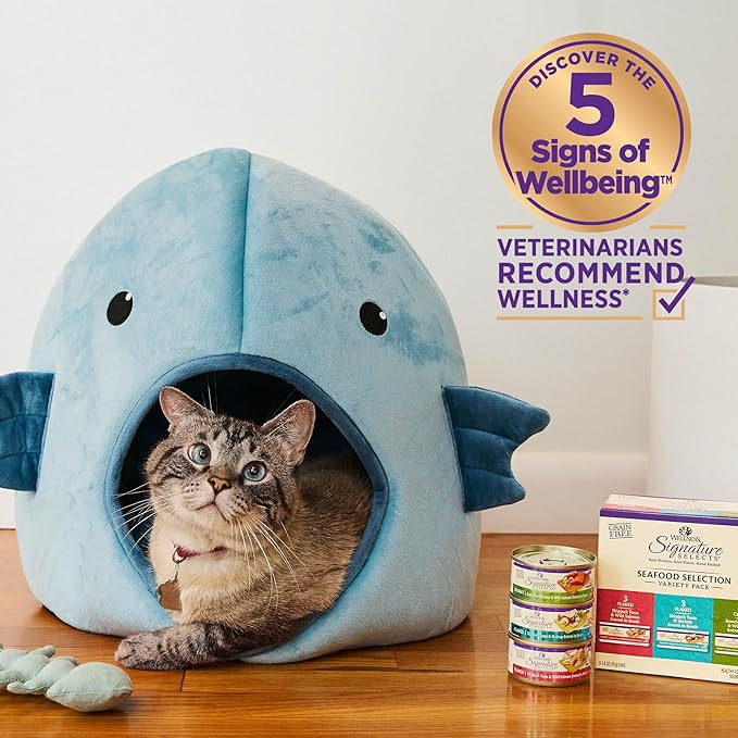 Wellness CORE Signature Selects Shredded Adult Wet Cat Food,Natural,Protein-Rich,Grain Free,5.3 Ounce (Chicken & Chicken Liver),(Pack of 24)