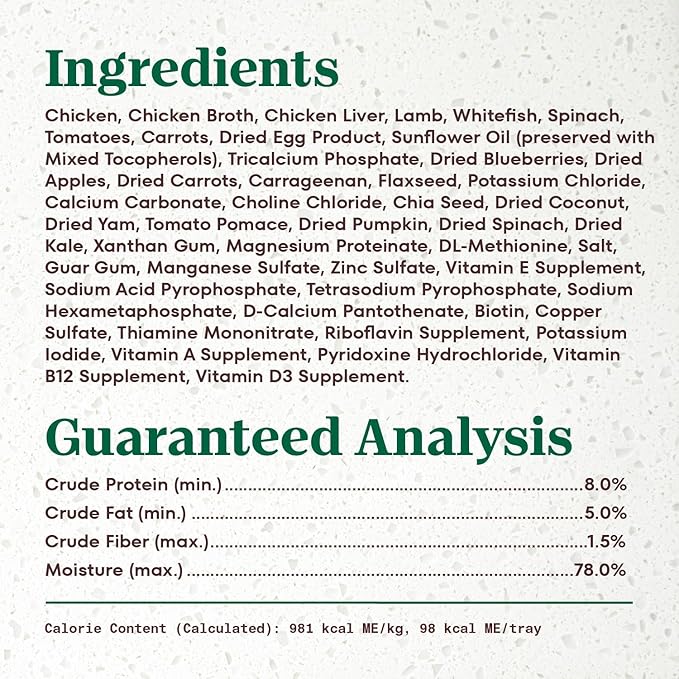 Nutro Ultra Dog Food, Wet Dog Food, Pate Trio of Proteins: Chicken, Lamb, Whitefish, 3.5 oz. Trays (12 Count, Pack of 1)