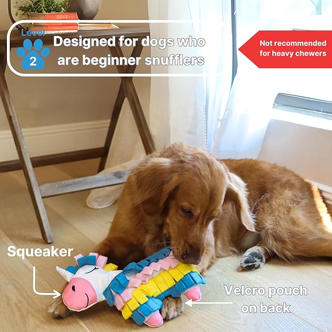 Injoya Fiesta Pinata Interactive Puzzle Snuffle Toy for Dogs and Cats Small