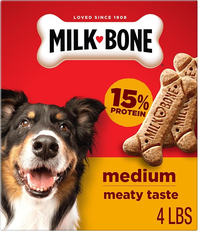 Milk-Bone Original Biscuits, Medium Dog Treats, 4 Lb. Box