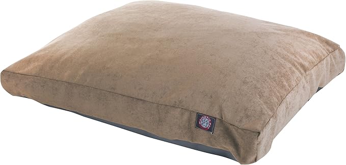 Majestic Pet Villa Rectangle Dog Bed Washable – Non Slip Comfy Pet Bed – Crate Bed with Removable Washable Cover – Kennel Bed for Sleeping, Polyester Fiber, Small, Pearl