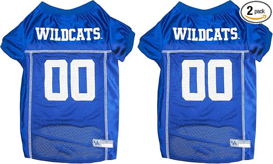 NCAA College University of Kentucky Wildcats Mesh Jersey for Dogs & Cats, Small. Licensed Big Dog Jersey with Your Favorite Football/Basketball College Team (Pack of 2)