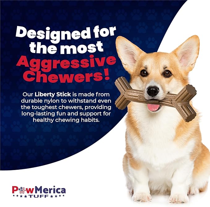 Stick – Indestructible Dog Toy for Aggressive Chewers – Durable Stick Toy for Chewing, Play & Gnawing – Helps Clean Teeth and Massage Gums – Pet-Safe & Made in USA (9 x 3 x 1.3 Inches)