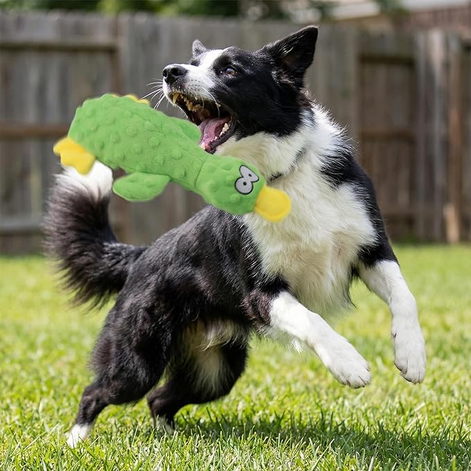 Calming Duck for Dogs, Interactive Squeaky Dog Chew Toy with Built-in Squeaker, Stuffed Duck Dog Squeaky Toy to Keep Them Busy for Small, Medium & Large Dogs Cats
