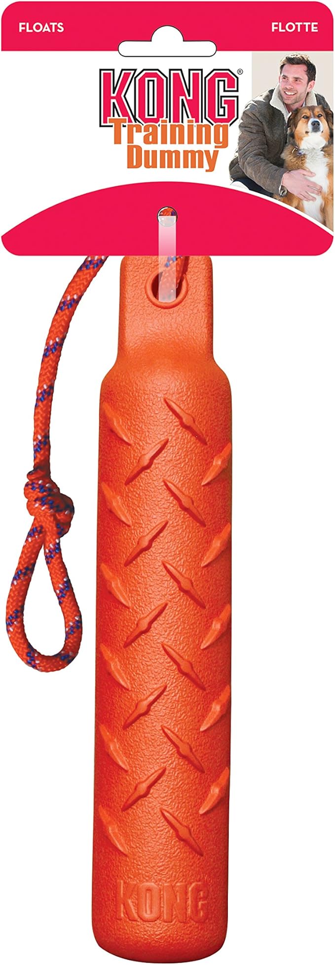KONG - Aqua and Training Dummy - Floating Fetch Toy for Water Play and Training - for Large Dogs