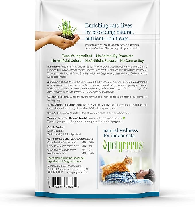 Pet Greens 3 Pack of Semi-Moist Cat Craves Tuna Flavored Treats, 3 Ounces Per Pack (3 Pack Deep Sea Tuna)