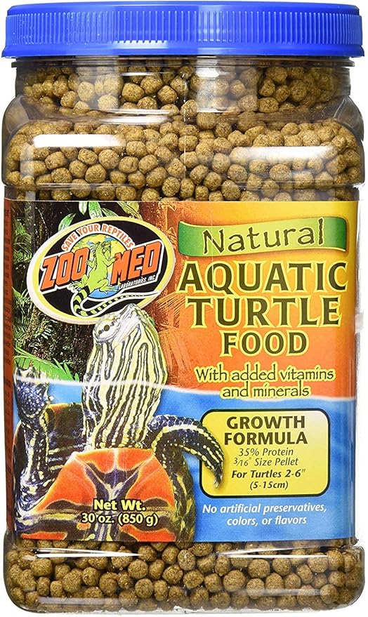 Zoo Med Aquatic Turtle Food Growth Formula 30 oz.