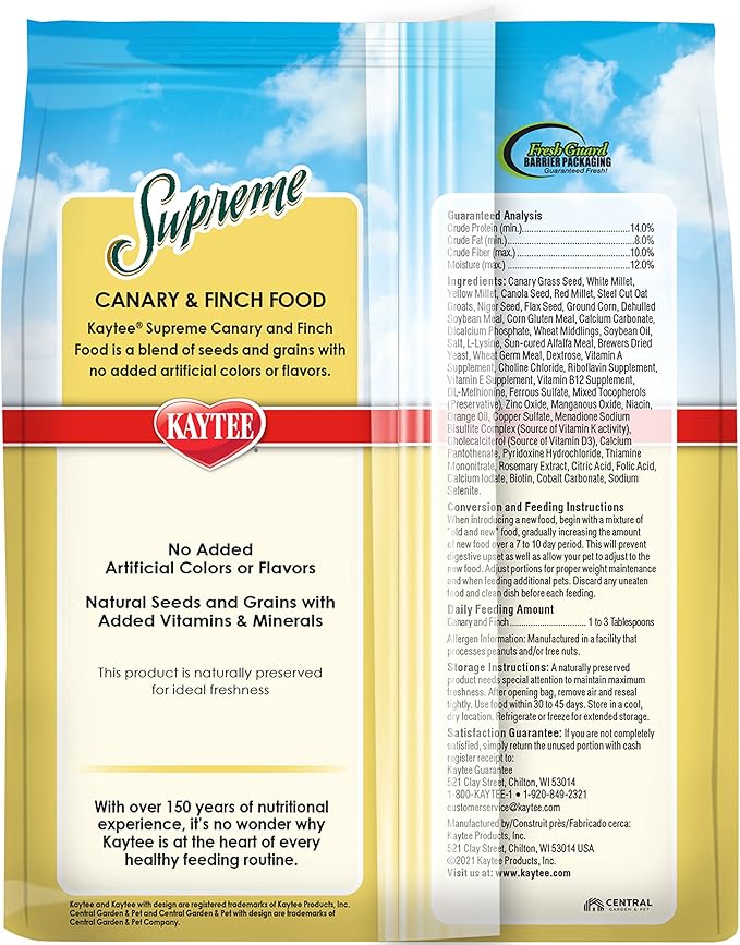 Kaytee Supreme Canary & Finch Food 2lb