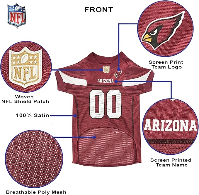 NFL ARIZONA CARDINALS DOG Jersey, Small