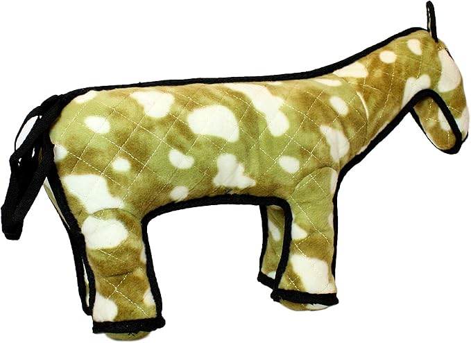 TUFFY - World's Tuffest Soft Dog Toy -Barnyard- Multiple Layers. Made Durable, Strong & Tough. Interactive Play (Tug, Toss & Fetch). Machine Washable & Floats. (Horse, Large 2 Pack)