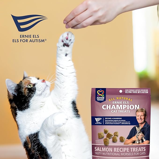 Ernie Els All Natural Salmon Cat Treats - Premium Soft Cat Treats for Healthy Snacking, Training and Rewards - 3 Ounce (Pack of 2)