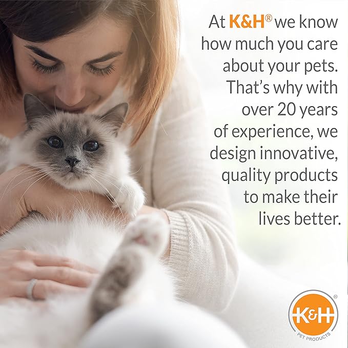 K&H Pet Products Lazy Cup Pet Bed Tan/Mocha Large 20 Inches