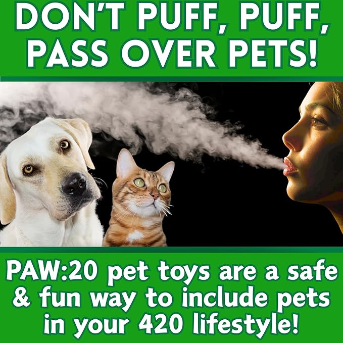 Bud the Weed Nug, Funny Squeaky Dog Toy, Cute Stuffed Parody Pot Nug, Cool Plush 420 Novelty Gift for Pets & Their Owners, Sized for Puppies & Small, Medium & Large Breeds