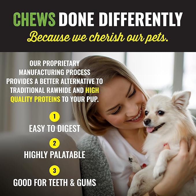 etta says! Premium Crunchy Dog Chews Variety Pack – All Natural Dog Treats Made in USA – Elk, Venison & Buffalo – Protein-Rich Chews for Teeth, Digestive Support & Training – 3 Pack