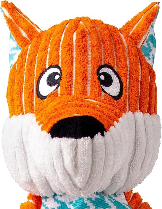 KONG XL 2 Pack - Soft Plush Dog Toy for Large Breeds - Durable, Cuddly & Squeaky - Perfect for Play & Comfort (Fox/Hippo)