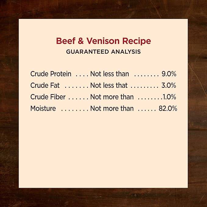 Wellness CORE Hearty Cuts Adult Canned Wet Dog Food, Grain Free, Natural, Beef and Venison Recipe, 12.5 oz, Pack of 12 Cans
