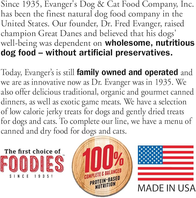 Evanger's Super Gamebird Recipe with Coconut Oil Dry Dog Food – 4.4 lb Bag – Hypoallergenic Duck & Turkey Formula – Grain-Free, Supports Digestive & Coat Health