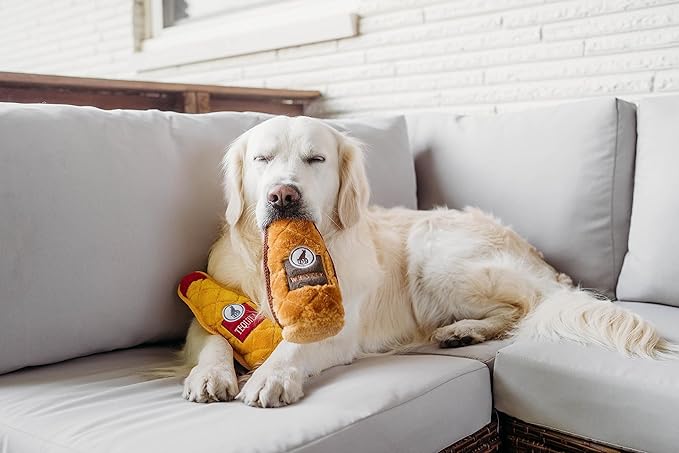 ZippyPaws Z-Stitch® Happy Hour Crusherz 2-Pack - Whiskey and Tequila, Funny Dog Toys for Aggressive Chewers, Durable Plush Alcohol Puppy Toys, Squeaky Toys for Dog Birthday