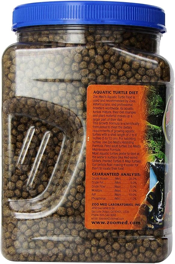 Zoo Med Aquatic Turtle Food Growth Formula 30 oz.