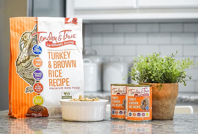 Tender & True Antibiotic-Free Turkey & Brown Rice Recipe Dog Food, 11lb