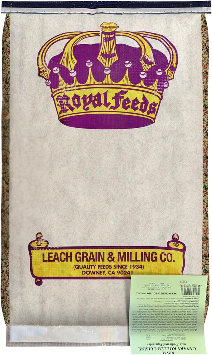 Leach Grain Royal Feeds Canary Roller Cuisine - 20lb Bag