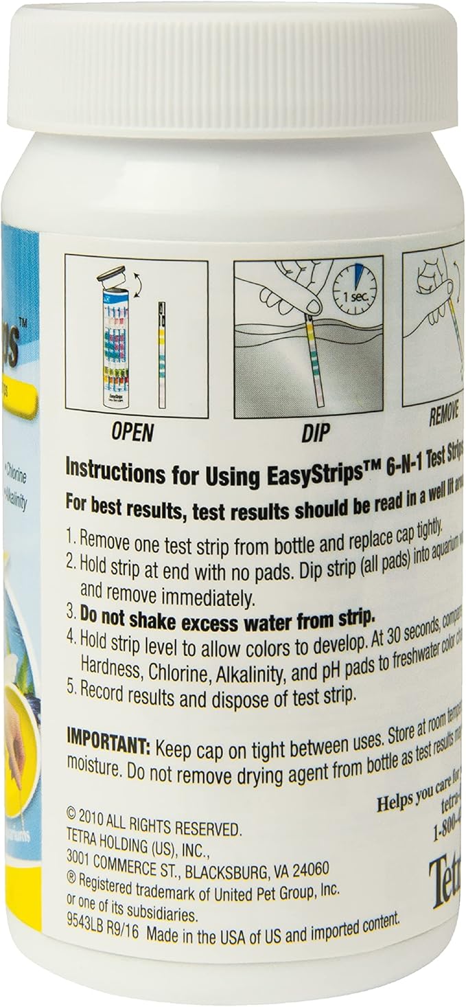 Tetra 1000 Count EasyStrips 6-in-1 Test Strips (Pack of 10)