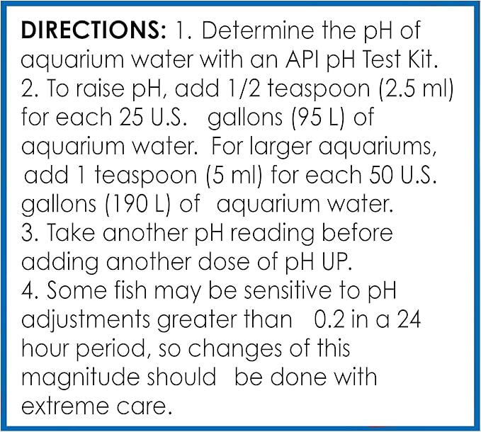 API pH UP Freshwater Aquarium Water pH Raising Solution for fish,4-Ounce Bottle, Brown