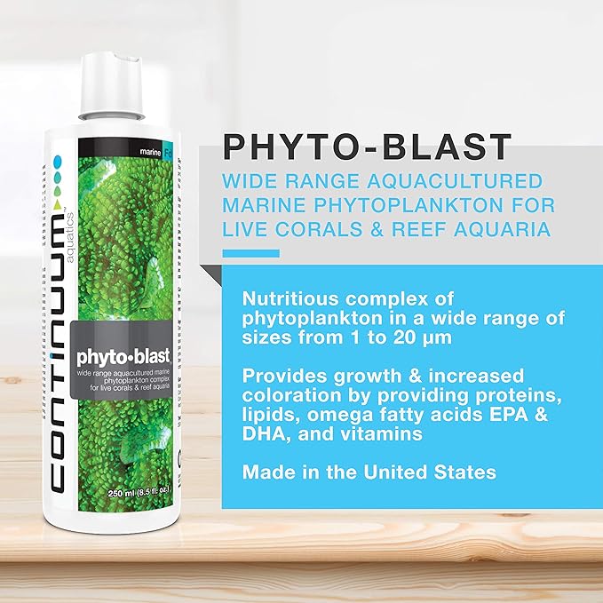 Continuum Aquatics ACO30587 Phyto Blast Phytoplank Comp for Aquarium, 8.5-Ounce, 250-ml