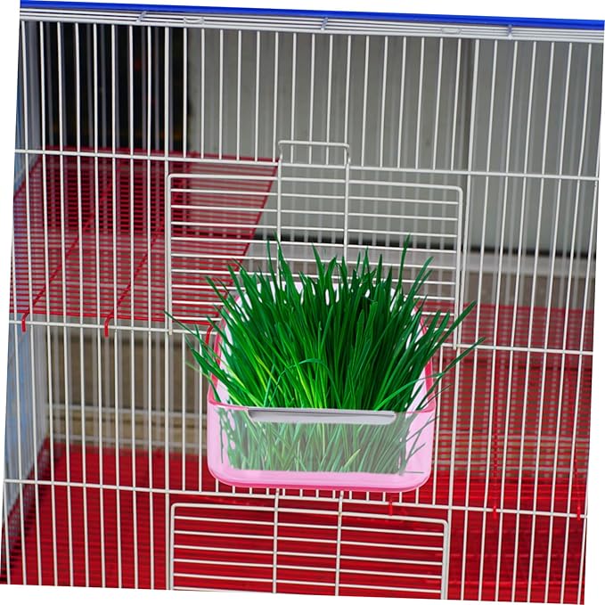 UPKOCH 1pc Small Animal Feeder Bowl Plastic Cage Bowl for Bunny Small Pets Lightweight Durable Easy to Clean for Bird Cages