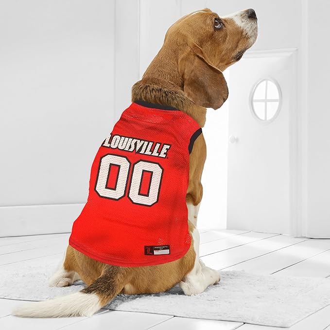 NCAA Basketball Pet Jersey LOUISVILLE CARDINALS Dog Jersey, X-Large