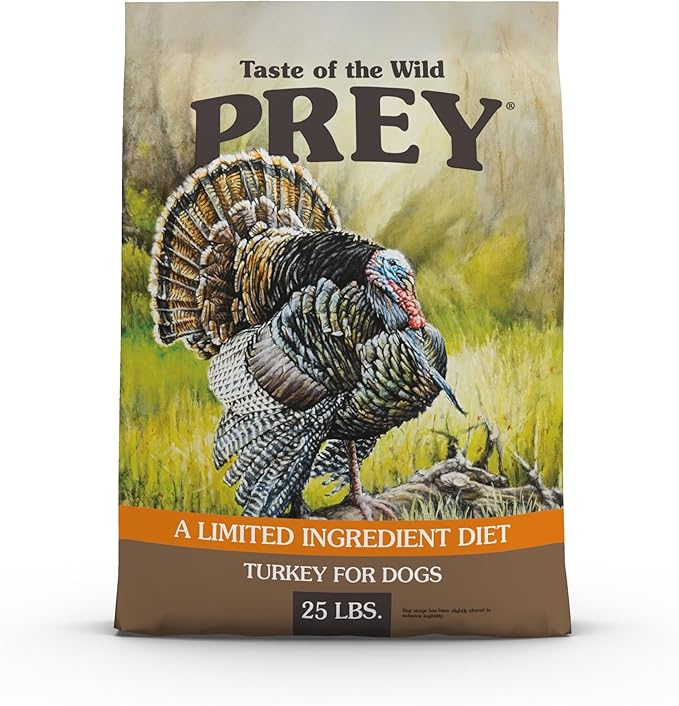 Taste of the Wild Prey Turkey Limited Ingredient Recipe Dry Dog Food 25 lb