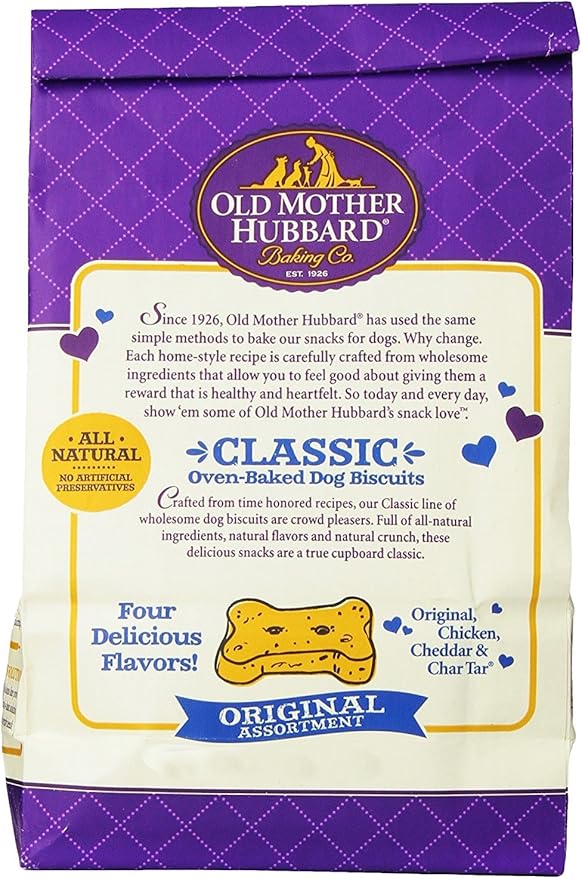 Old Mother Hubbard Crunchy Classic Natural Dog Treats - Original Assortment (2 Pack)