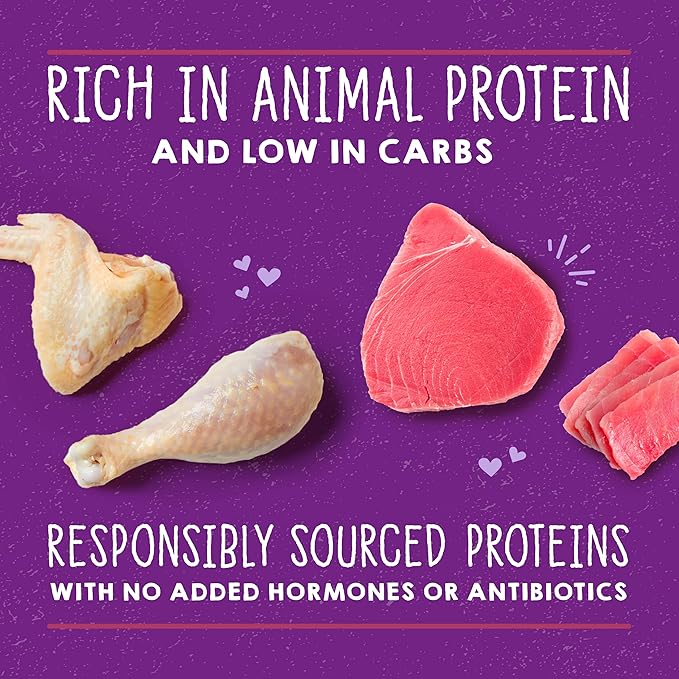 Stella & Chewy's Carnivore Cravings Purrfect Paté - Premium Grain-Free Wet Cat Food - Chicken & Tuna Recipe - High Protein with Bone Broth - Perfect for Picky Eaters - 5.2oz Cans (24 Pack)