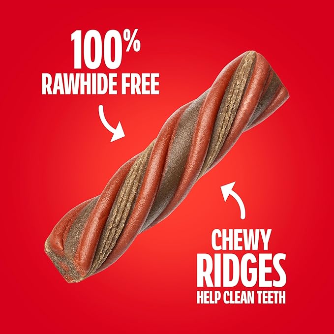 Milk-Bone Comfort Chews, Dog Chews with Unique Chewy Texture and Real Beef, 40.8 Oz. Bag (16 Chews)