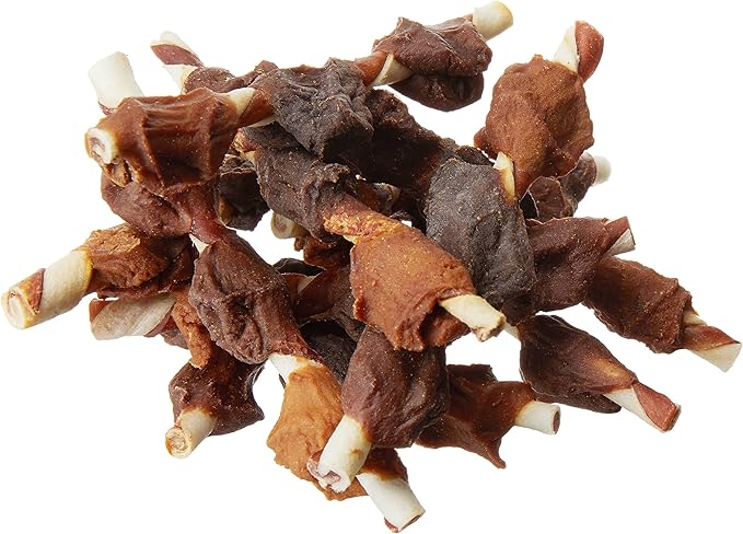 Amazon Brand - Wonder Bound Triple Flavor Rawhide Kabobs for Dogs, Variety, 1.5 Pound (Pack of 2)