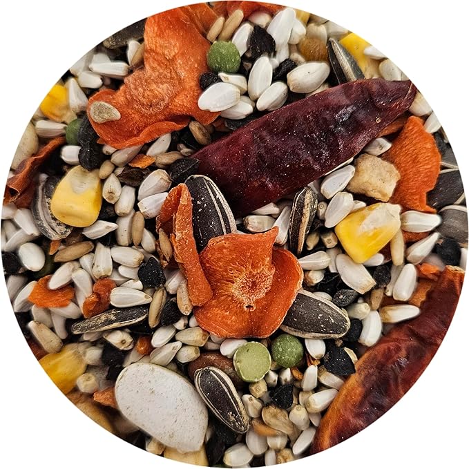 Parrot Bird Food (with Sunflower Seeds), 4 lbs Bag - Seed Mix for a Variety of Parrots