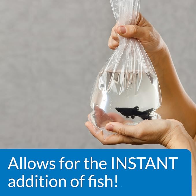 API QUICK START Freshwater and Saltwater Aquarium Nitrifying Bacteria 1-Ounce Bottle, Blues & Purples